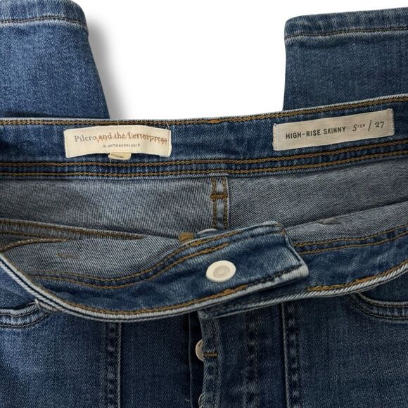 Anthropologie Pilcro and the Letterpress High Rise Skinny Jeans Size 27 US 4 - Picture 4 of 9